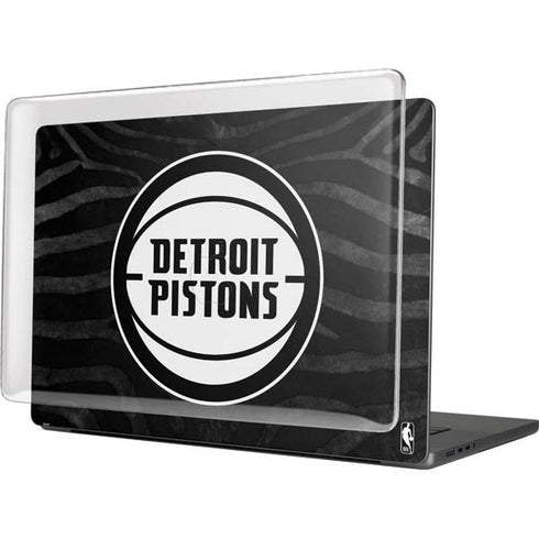 NBA Detroit Pistons Black Animal Print MacBook Cases