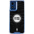 NBA Detroit Pistons Black Animal Print Moto G 5G (2024) Clear Case