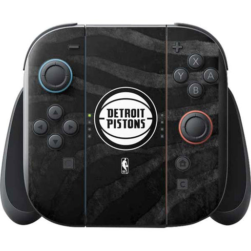 NBA Detroit Pistons Black Animal Print Nintendo Switch 2 (2025) with Joy-Con Skin