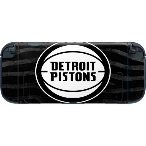 NBA Detroit Pistons Black Animal Print Nintendo Switch 2 (2025) with Joy-Con Skin
