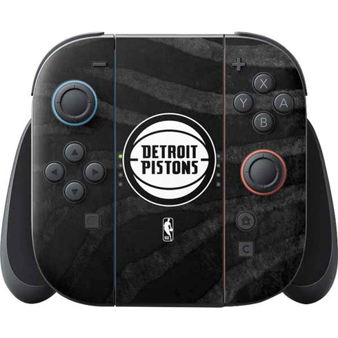 NBA Detroit Pistons Black Animal Print Nintendo Skins