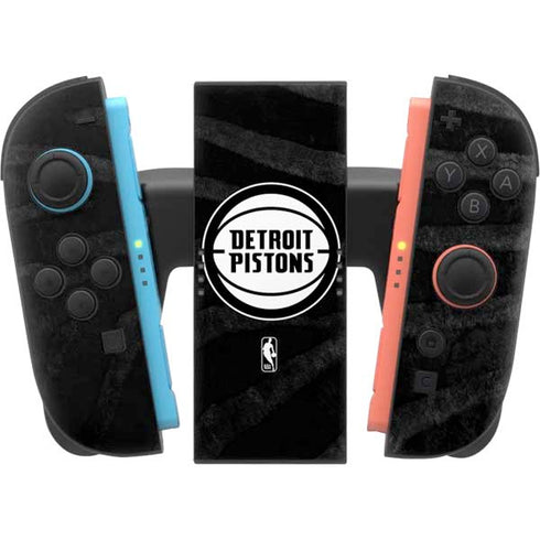 NBA Detroit Pistons Black Animal Print Nintendo Switch 2 (2025) Joy-Con Controller Skin