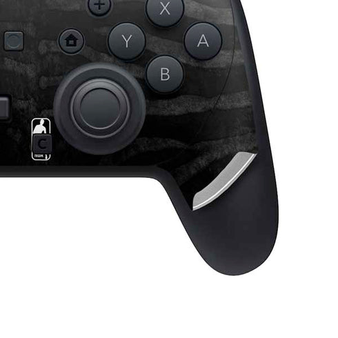 NBA Detroit Pistons Black Animal Print Nintendo Switch 2 (2025) Pro Controller Skin