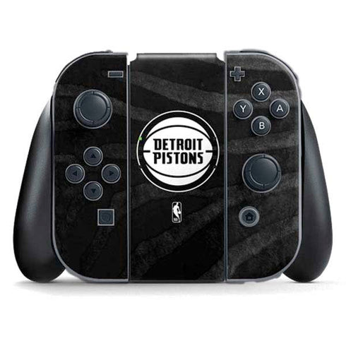 NBA Detroit Pistons Black Animal Print Nintendo Skins