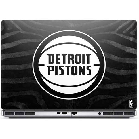 NBA Detroit Pistons Black Animal Print Dell Precision Skin