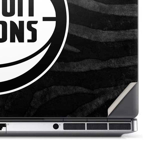 NBA Detroit Pistons Black Animal Print Dell Precision Skin