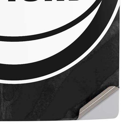NBA Detroit Pistons Black Animal Print PS5 Pro Disk Console Skin