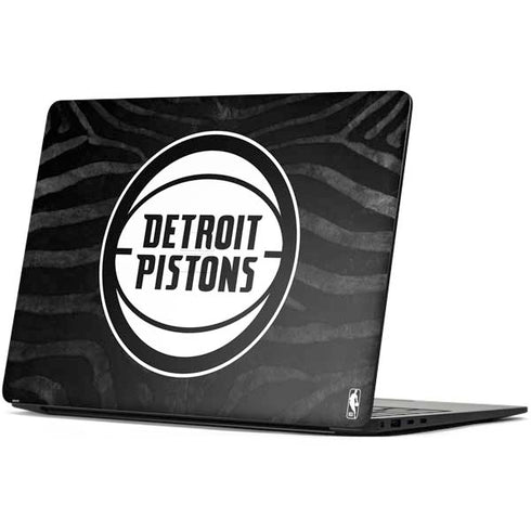 NBA Detroit Pistons Black Animal Print Surface Laptop 7 13.8in Skin