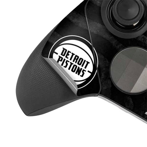 NBA Detroit Pistons Black Animal Print Xbox Elite Wireless Controller Series 2 Skin
