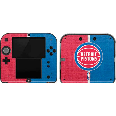 NBA Detroit Pistons Canvas Nintendo Skins