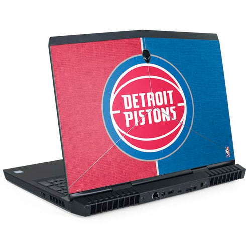 NBA Detroit Pistons Canvas Dell Alienware Skin