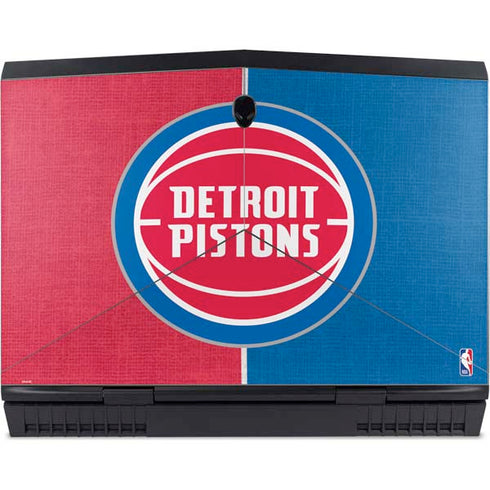NBA Detroit Pistons Canvas Dell Alienware Skin