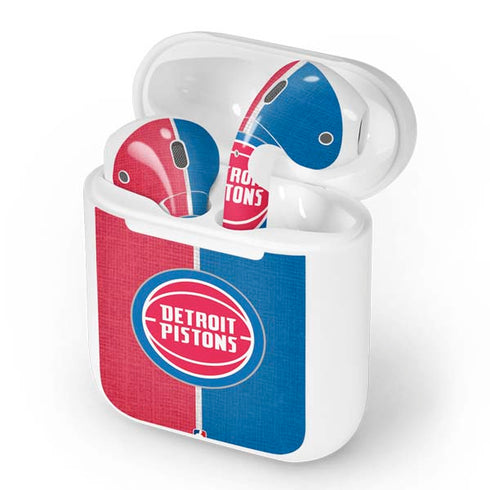 NBA Detroit Pistons Canvas Apple AirPods Skin