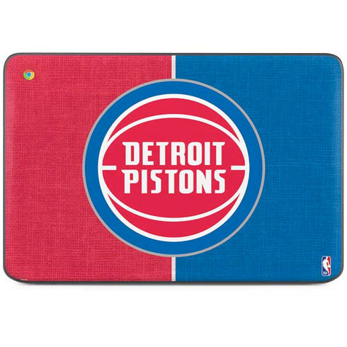 NBA Detroit Pistons Canvas HP Chromebook Skin