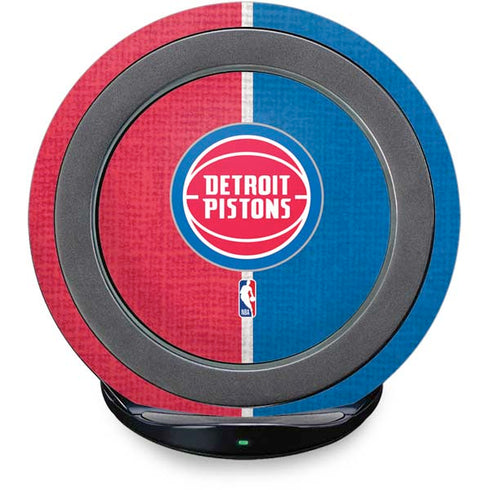 NBA Detroit Pistons Canvas Fast Charge Wireless Charging Stand Skin