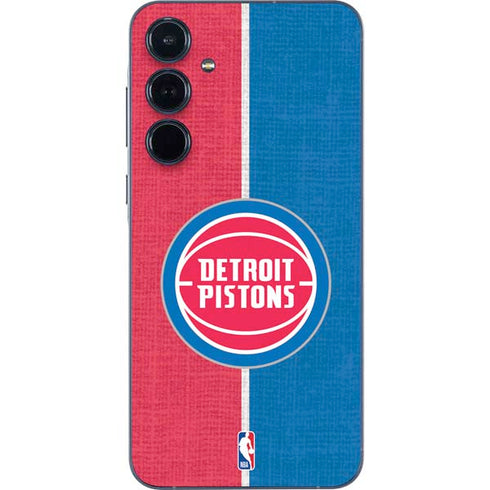 NBA Detroit Pistons Canvas Galaxy A35 5G Skin