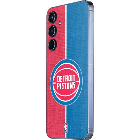 NBA Detroit Pistons Canvas Galaxy A55 5G Skin
