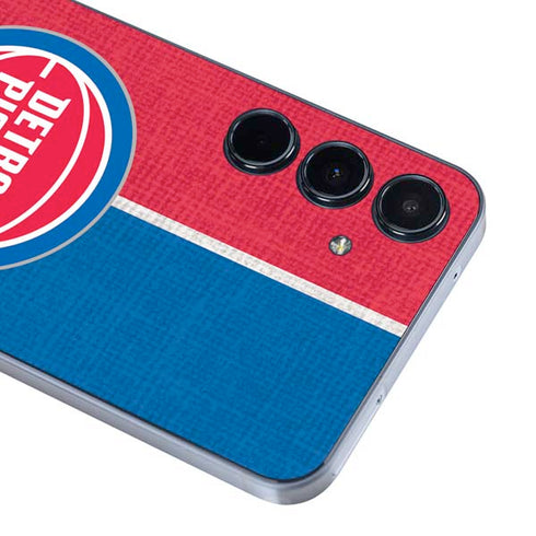 NBA Detroit Pistons Canvas Galaxy A55 5G Skin