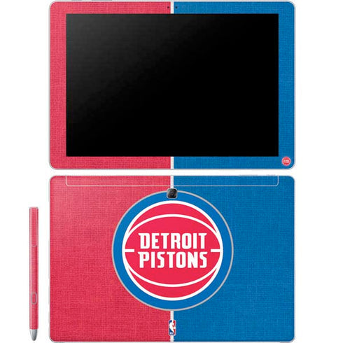 NBA Detroit Pistons Canvas Galaxy Book 12in Skin