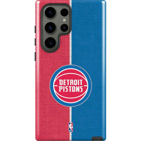 NBA Detroit Pistons Canvas Galaxy S23 Ultra Pro Case
