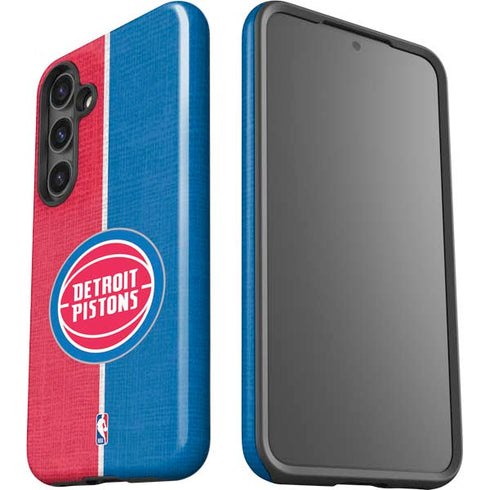 NBA Detroit Pistons Canvas Galaxy S25 Impact Case