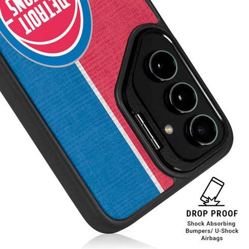 NBA Detroit Pistons Canvas Galaxy S25 Plus Kickstand Case