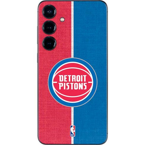 NBA Detroit Pistons Canvas Galaxy S25 Plus Skin