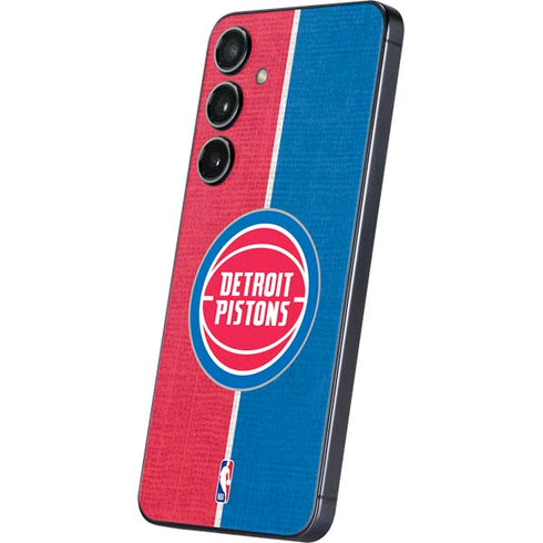 NBA Detroit Pistons Canvas Galaxy S25 Plus Skin