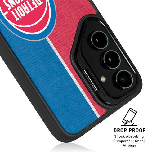 NBA Detroit Pistons Canvas Galaxy S25 Ultra Kickstand Case