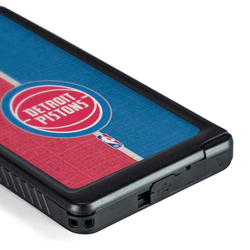 NBA Detroit Pistons Canvas Galaxy S24 Ultra Waterproof Case