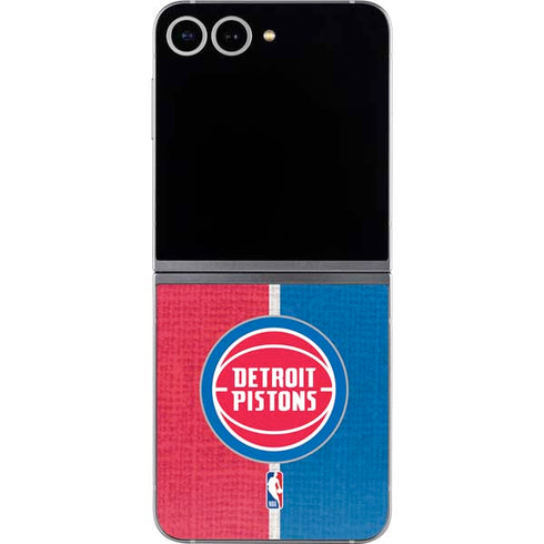 NBA Detroit Pistons Canvas Galaxy Z Flip6 Skin