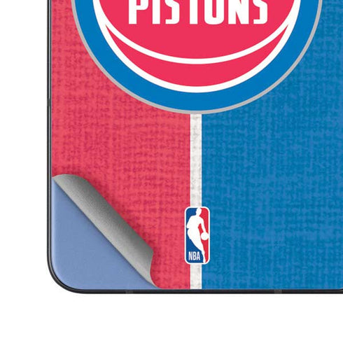 NBA Detroit Pistons Canvas Galaxy Z Fold5 5G Skin
