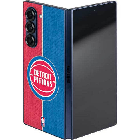 NBA Detroit Pistons Canvas Galaxy Z Fold6 Skin