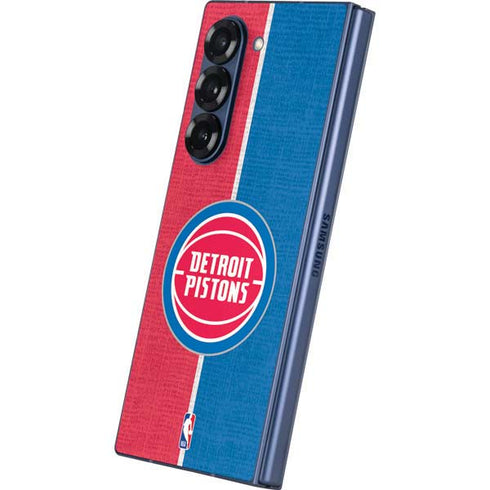 NBA Detroit Pistons Canvas Galaxy Z Fold6 Skin