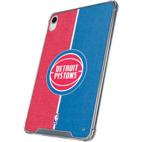 NBA Detroit Pistons Canvas iPad 11th Gen (2025) Clear Case