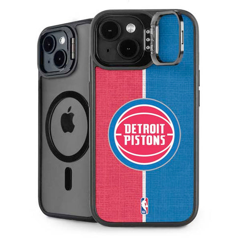 NBA Detroit Pistons Canvas iPhone 14 Kickstand Case