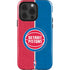 NBA Detroit Pistons Canvas iPhone 15 Pro Impact Case