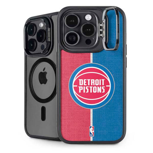 NBA Detroit Pistons Canvas iPhone 15 Pro Max Kickstand Case