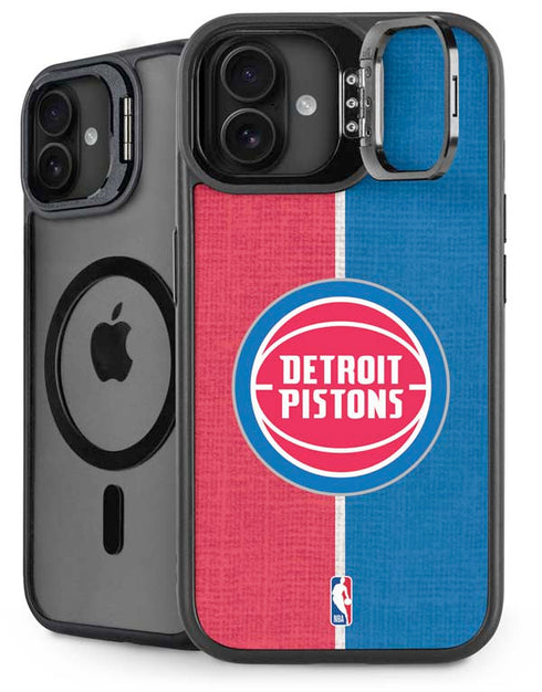 NBA Detroit Pistons Canvas iPhone 16 Kickstand Case