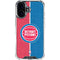 NBA Detroit Pistons Canvas iPhone 16 Plus Clear Case