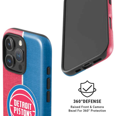 NBA Detroit Pistons Canvas iPhone 16 Pro Magsafe Impact Case