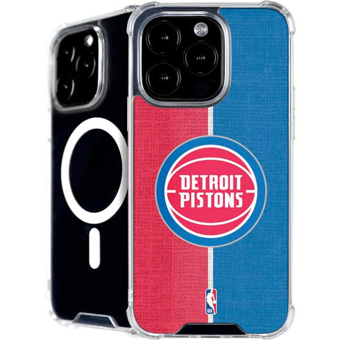 NBA Detroit Pistons Canvas iPhone 16 Pro Max MagSafe Case