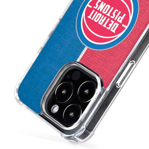 NBA Detroit Pistons Canvas iPhone 16 Pro Max MagSafe Case