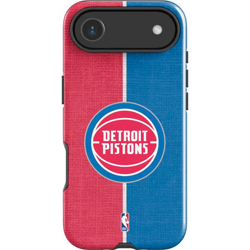 NBA Detroit Pistons Canvas iPhone 17 Air Impact Case