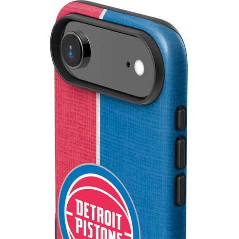 NBA Detroit Pistons Canvas iPhone 17 Air Impact Case