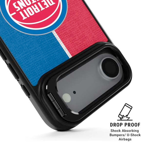 NBA Detroit Pistons Canvas iPhone 17 Air Kickstand Case