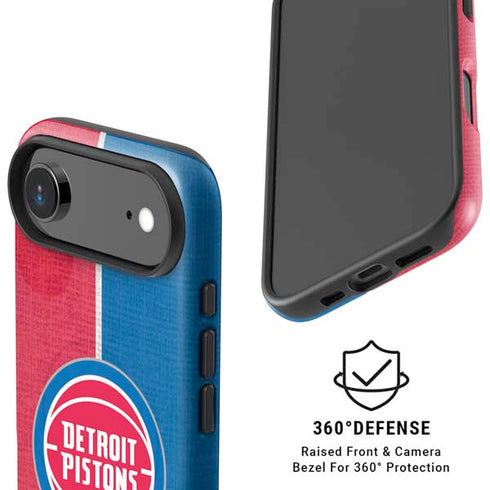 NBA Detroit Pistons Canvas iPhone 17 Air Magsafe Impact Case