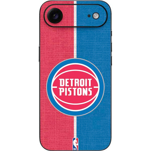 NBA Detroit Pistons Canvas iPhone 17 Air Skin