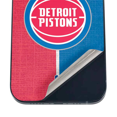 NBA Detroit Pistons Canvas iPhone 17 Air Skin