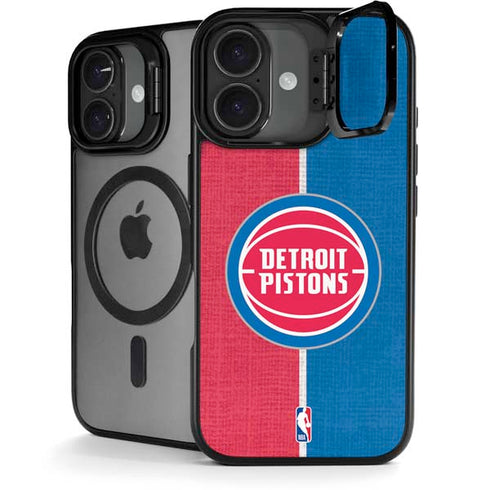 NBA Detroit Pistons Canvas iPhone 17 Kickstand Case